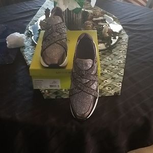 Sports  shoe  size12  silver  gray  color slip  on